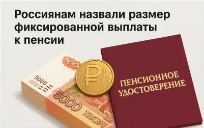 Россиянам назвали размер фиксированной выплаты к пенсии 